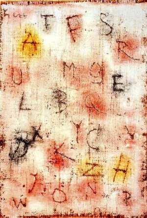 A B C for a Muralist Oil Painting by Paul Klee