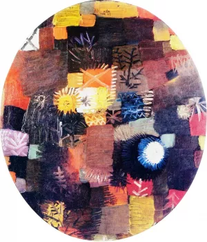 A Little Christmas Still Life Oil Painting by Paul Klee