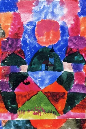 A Pressure of Tegernsee Oil Painting by Paul Klee