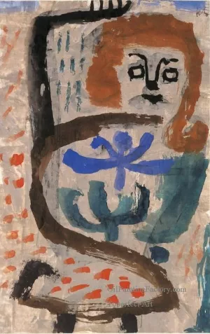 A Swarming Oil Painting by Paul Klee