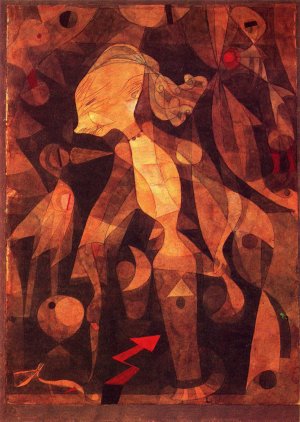 A Young Ladys Adventure by Paul Klee Oil Painting Reproduction