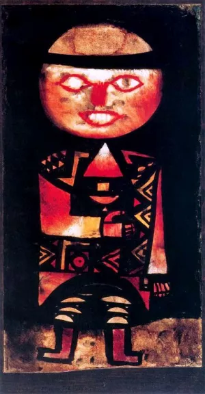 Actor Oil Painting by Paul Klee