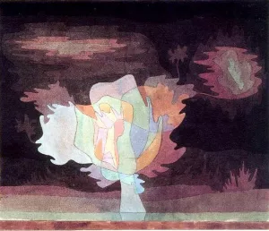 Before the Snow Oil Painting by Paul Klee