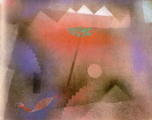 Bird Wandering Off Oil Painting by Paul Klee