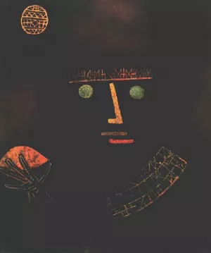 Black Knight Oil Painting by Paul Klee