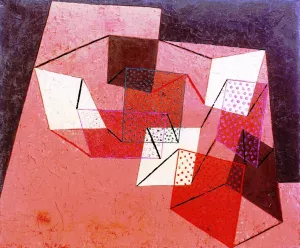 Braced Surfaces Oil Painting by Paul Klee