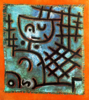 Captive Oil Painting by Paul Klee