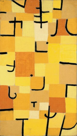 Characters in Yellow by Paul Klee Oil Painting Reproduction