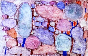 Colorful Forest Oil Painting by Paul Klee