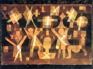 Connected to the Stars Oil Painting by Paul Klee