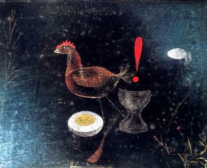 Contemplation at Breakfast by Paul Klee Oil Painting Reproduction