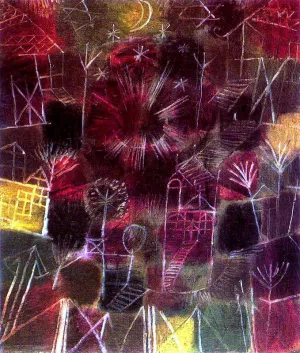 Cosmic Composition Oil Painting by Paul Klee