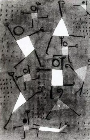 Dances Caused by Fear Oil Painting by Paul Klee