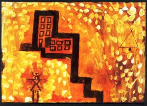 Das Haus in der Hobe by Paul Klee Oil Painting Reproduction