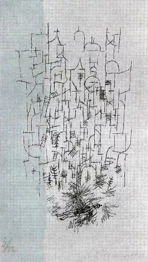 Death for the Idea Oil Painting by Paul Klee