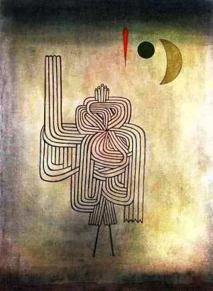 Departure of the Ghost Oil Painting by Paul Klee