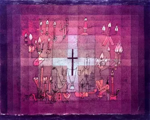 Domestic Requiem Oil Painting by Paul Klee