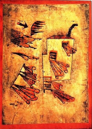 Fire Wind Oil Painting by Paul Klee