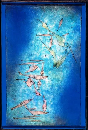 Fish Image Oil Painting by Paul Klee