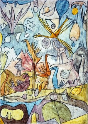 Flock of Birds by Paul Klee Oil Painting Reproduction