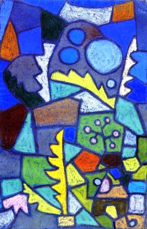 Flower Garden by Paul Klee Oil Painting Reproduction