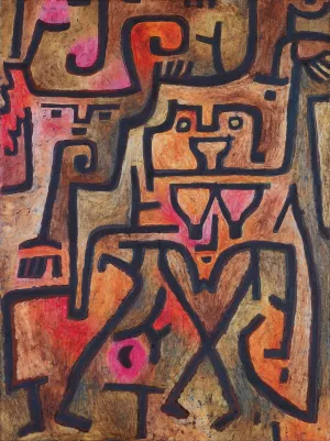 Forest Witch Oil Painting by Paul Klee