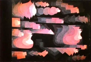 Fugue in Red Oil Painting by Paul Klee