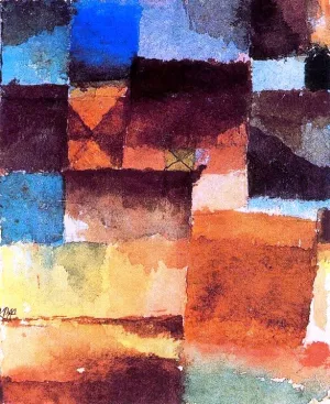 Garden in the European Colony of St. Germain in Tunis Oil Painting by Paul Klee