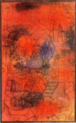 Groynes Oil Painting by Paul Klee