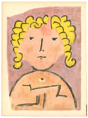 Head of a Child Oil Painting by Paul Klee