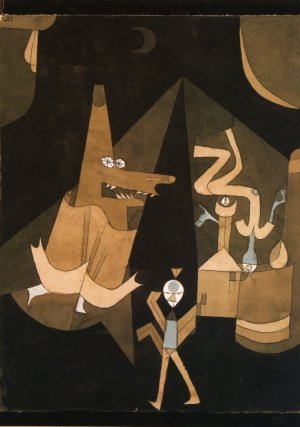 Hexen-scene Oil Painting by Paul Klee