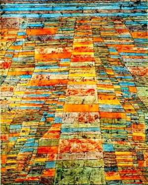 Highway and Byways Oil Painting by Paul Klee