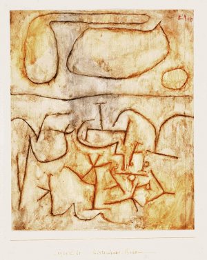 Historic Ground Oil Painting by Paul Klee