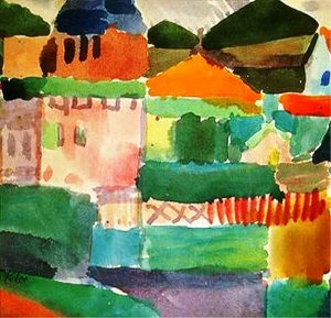 In the Houses of Saint Germain by Paul Klee Oil Painting Reproduction