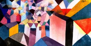 Insight into a City Oil Painting by Paul Klee