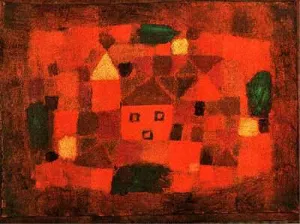 Landscape at Sunset Oil Painting by Paul Klee