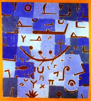 Legend of the Nile Oil Painting by Paul Klee