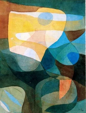 Light-Broadening I Oil Painting by Paul Klee