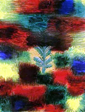 Little Tree Amid Shrubbery Oil Painting by Paul Klee