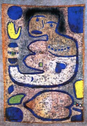 Love Song by the New Moon Oil Painting by Paul Klee