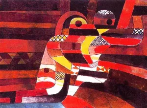 Lovers Oil Painting by Paul Klee