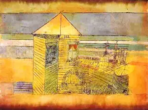 Miraculous Landing Oil Painting by Paul Klee