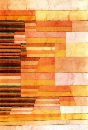 Monument on the Border of the Fertile Country Oil Painting by Paul Klee