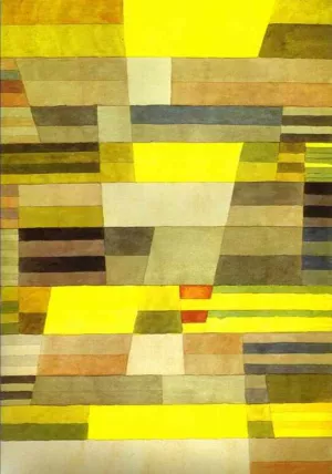 Monument Oil Painting by Paul Klee