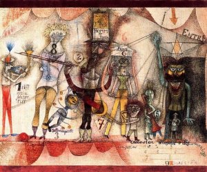 Music at the Fair by Paul Klee Oil Painting Reproduction