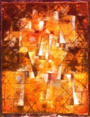 Norse God of the Forest Oil Painting by Paul Klee