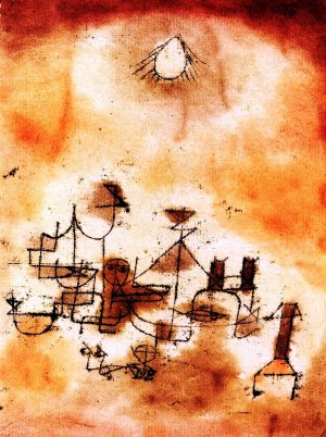 North African Oil Painting by Paul Klee