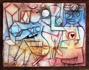 Old Love Song Oil Painting by Paul Klee