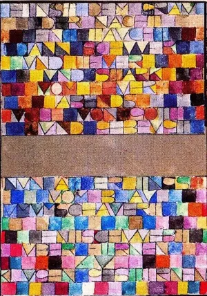 Once Emerged from the Gray of Night Oil Painting by Paul Klee