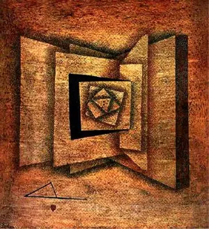 Open Book Oil Painting by Paul Klee